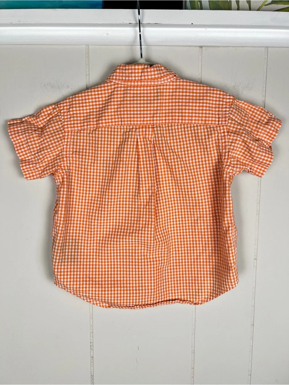 Ralph Lauren Orange Gingham Button-Down Shirt Boys 18M